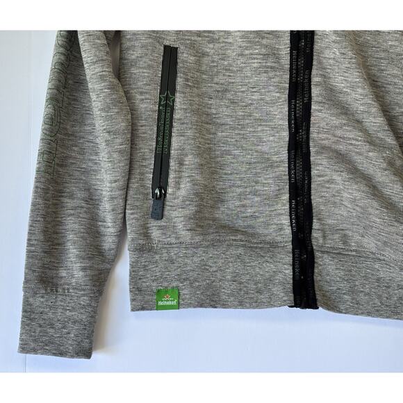 Heineken Official Merchandise Gray Hoodie, Size S, Men’s Casual Jacket - Picture 16 of 16
